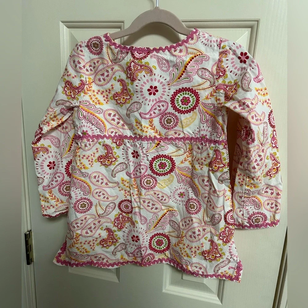 Little‎ English Girl’s Pink Paisley Tunic Size 6